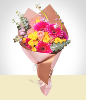 Felicitaciones - Bouquet Arcoiris