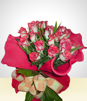 Amor y Romance - Bouquet: 24 Rosas