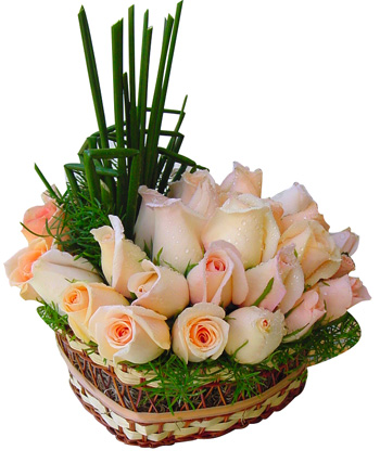 Arreglos Florales - Corazn de Rosas - Veintiocho Rosas